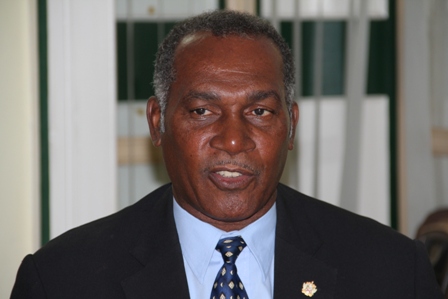Premier of Nevis Hon Vance Amory at his Bath Hotel office at Bath Plain